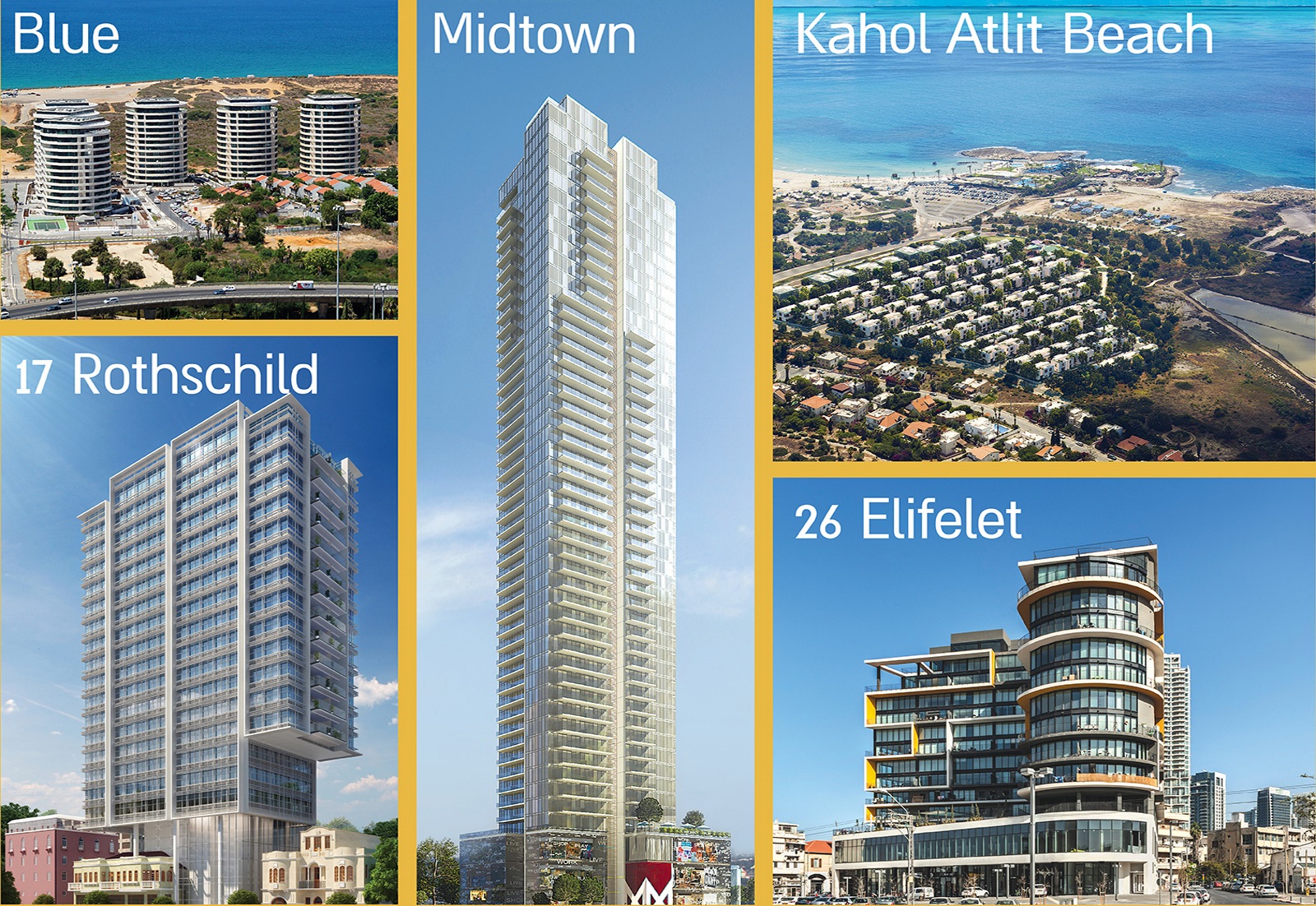 קנדה ישראל - כחול חוף עתלית, אליפלט 26, מידטאון, בלו, רוטשילד 17